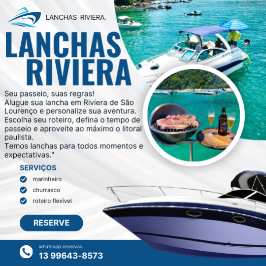 LANCHAS RIVIERA Bertioga SP